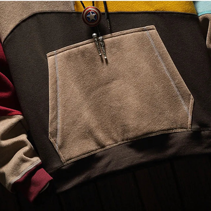Men's Color Block Hoodie | Long Sleeve