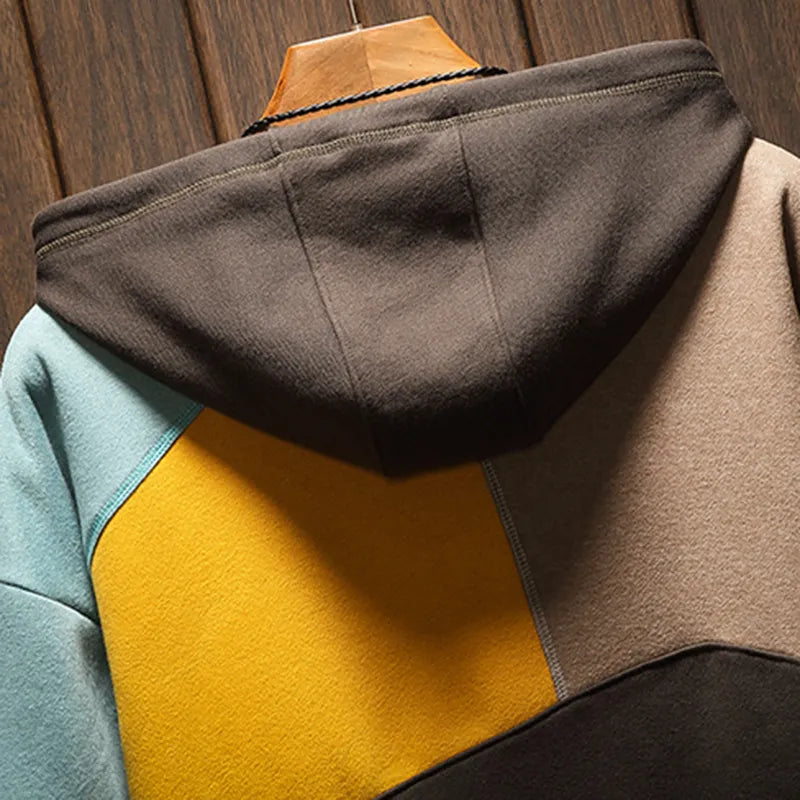 Men's Color Block Hoodie | Long Sleeve
