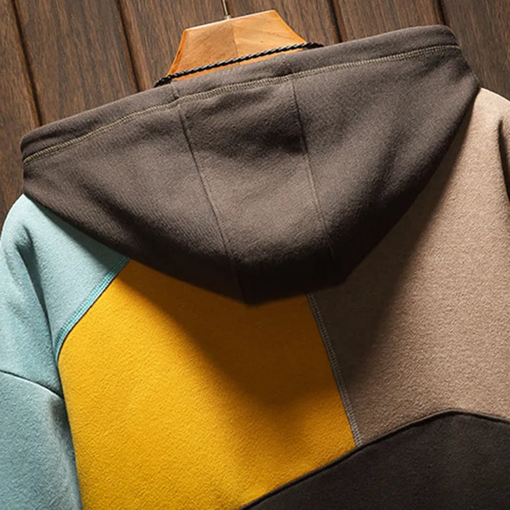 Men's Color Block Hoodie | Long Sleeve