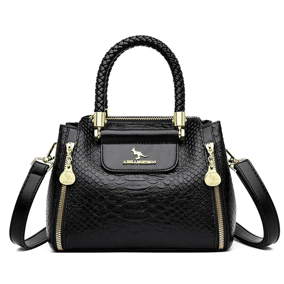 Women's Structured Hand and Shoulder Bag