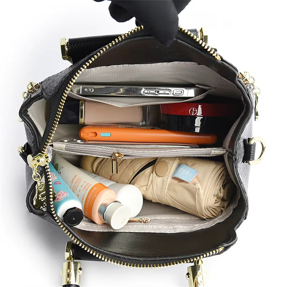 Women's Structured Hand and Shoulder Bag