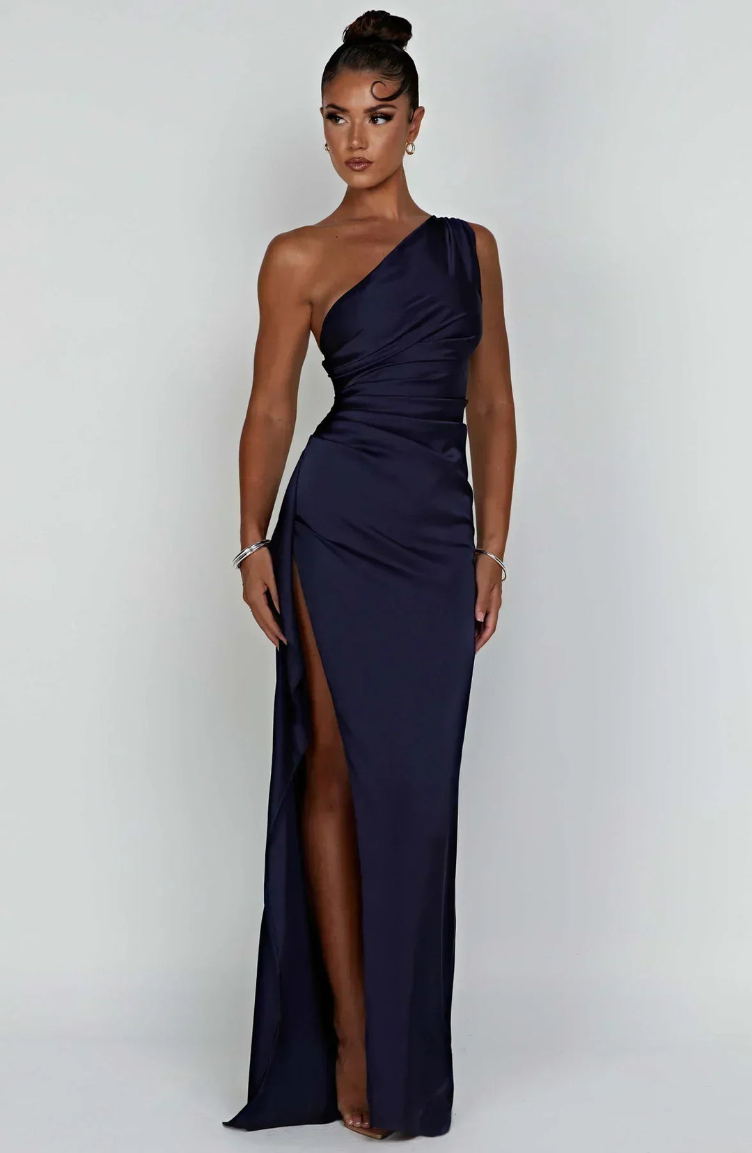 Damen Abendkleid mit einem Schulterriemen | Maxi