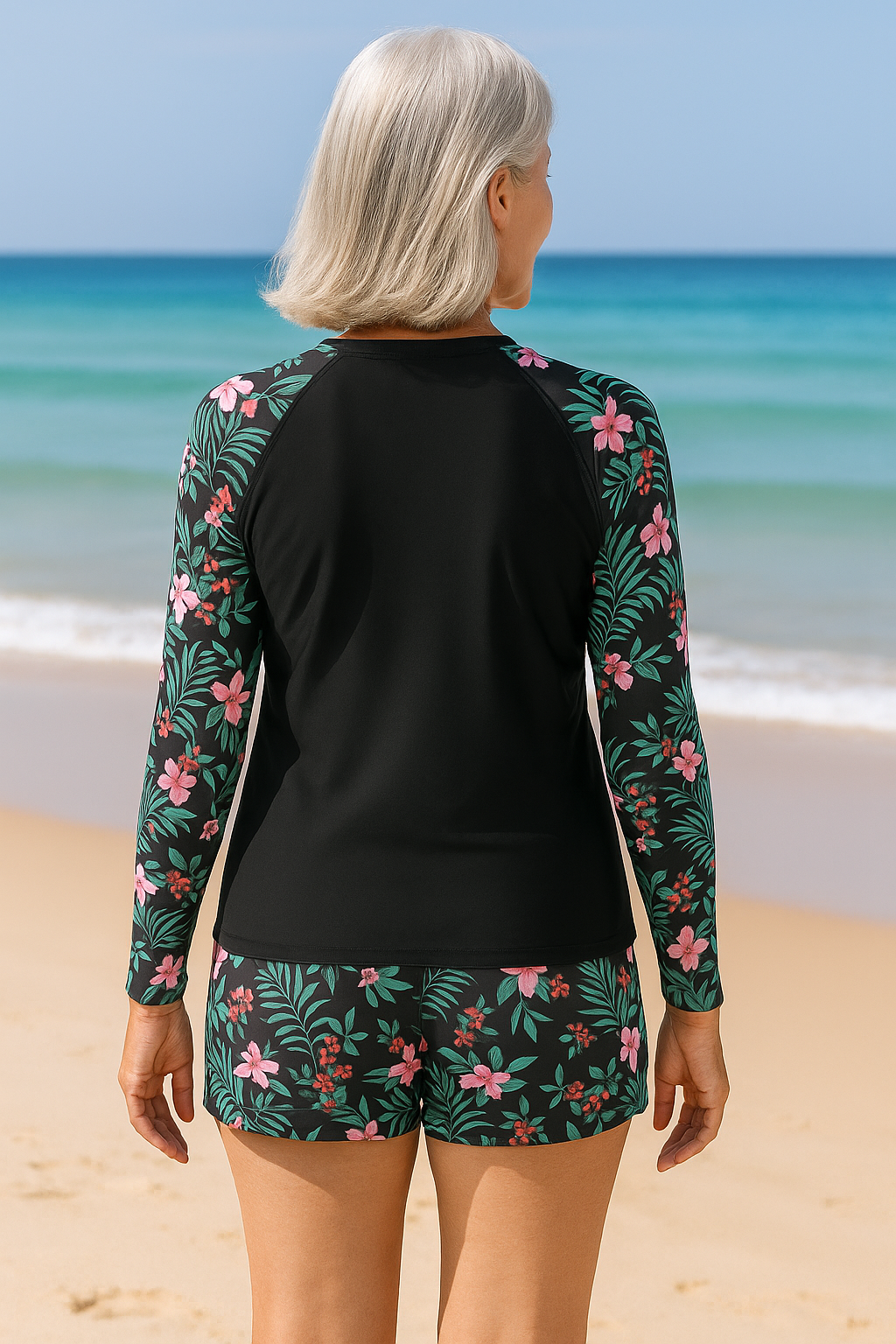Damen Badeanzug Langarm | Sommerlich