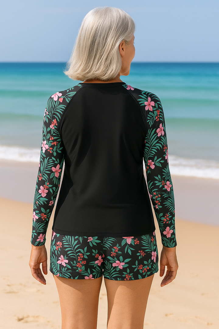 Damen Badeanzug Langarm | Sommerlich