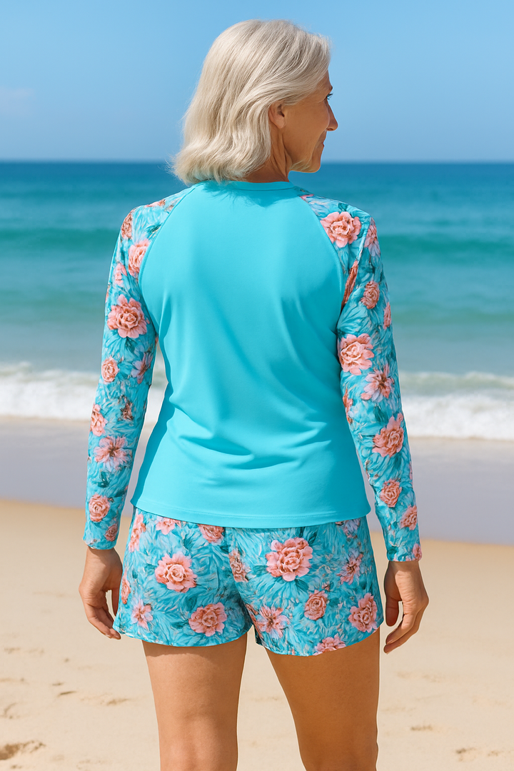 Damen Badeanzug Langarm | Sommerlich