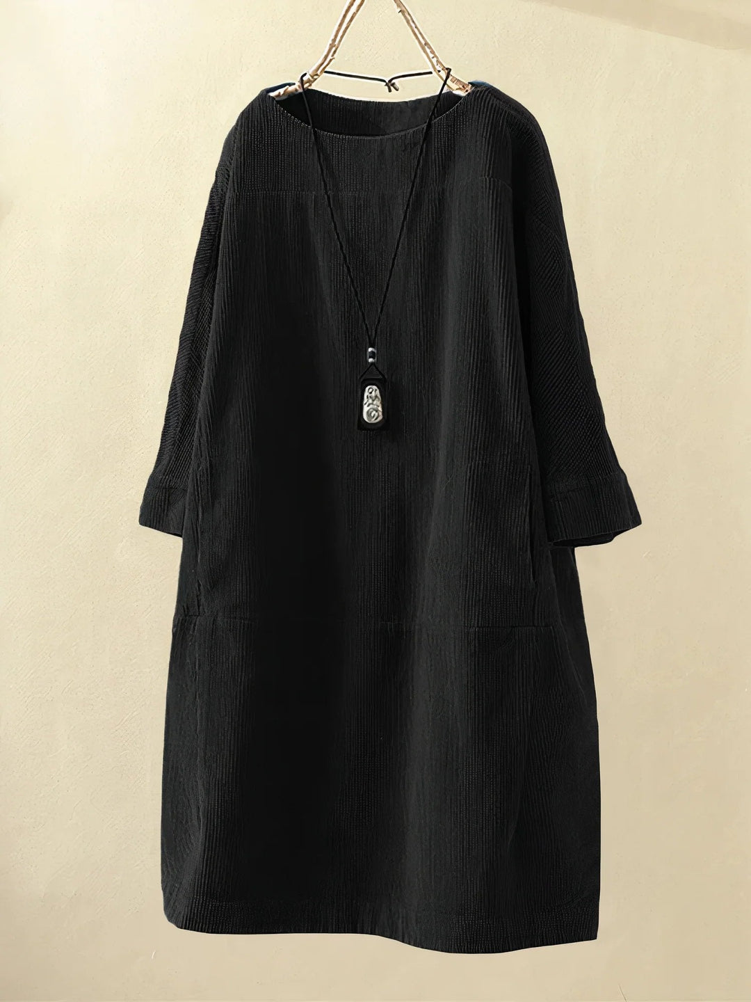 Damen Sommerkleid mit 3/4-Arm | Midi