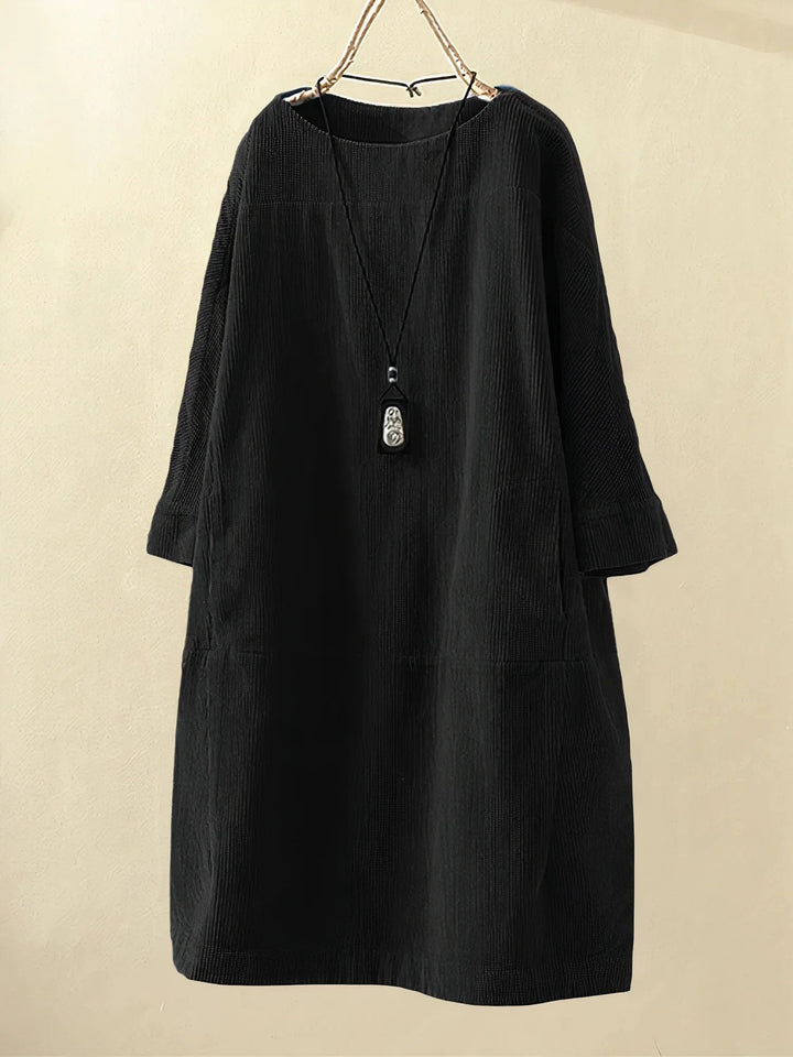 Damen Sommerkleid mit 3/4-Arm | Midi