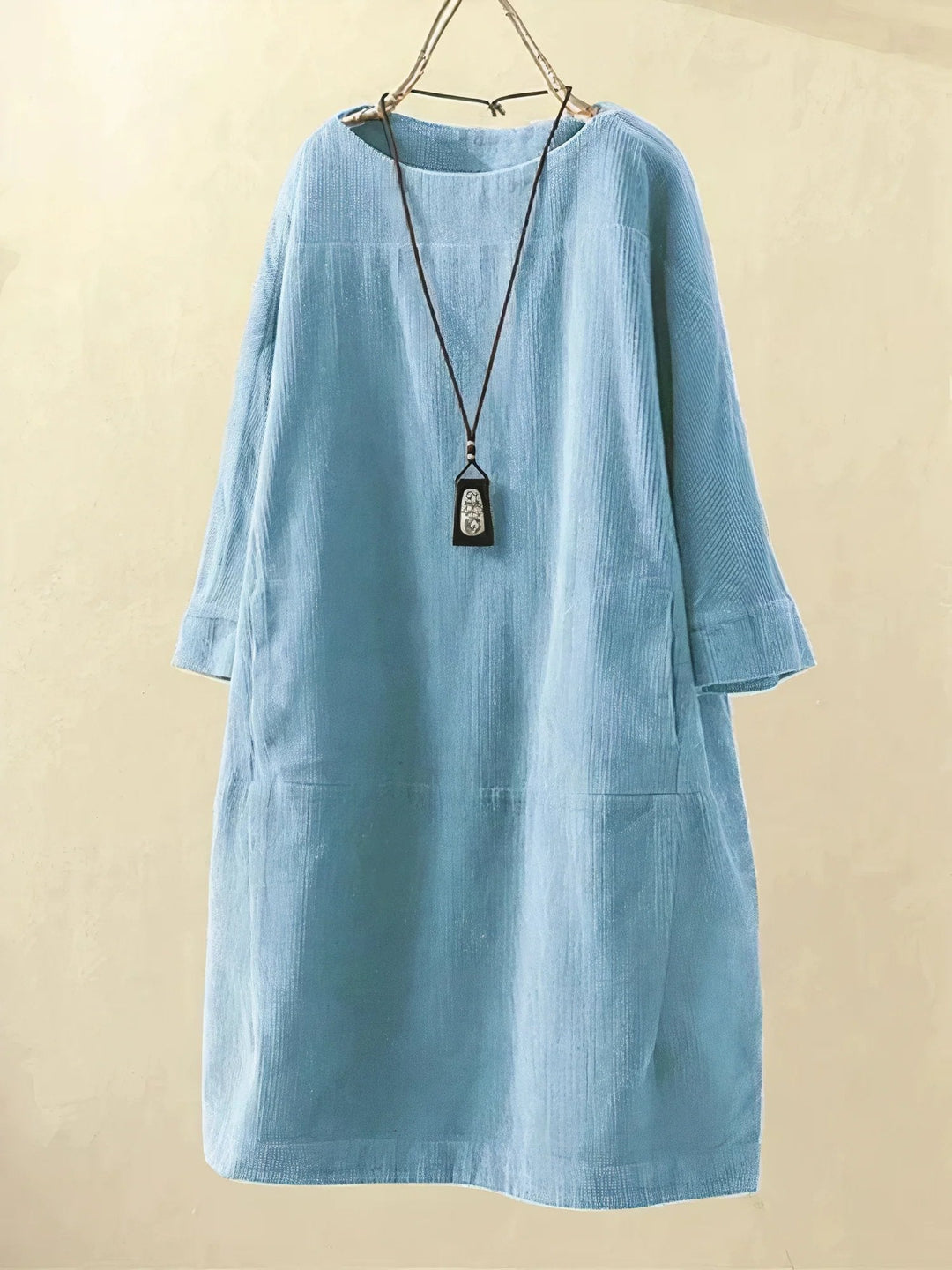 Damen Sommerkleid mit 3/4-Arm | Midi