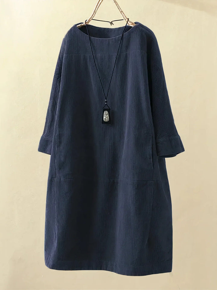 Damen Sommerkleid mit 3/4-Arm | Midi