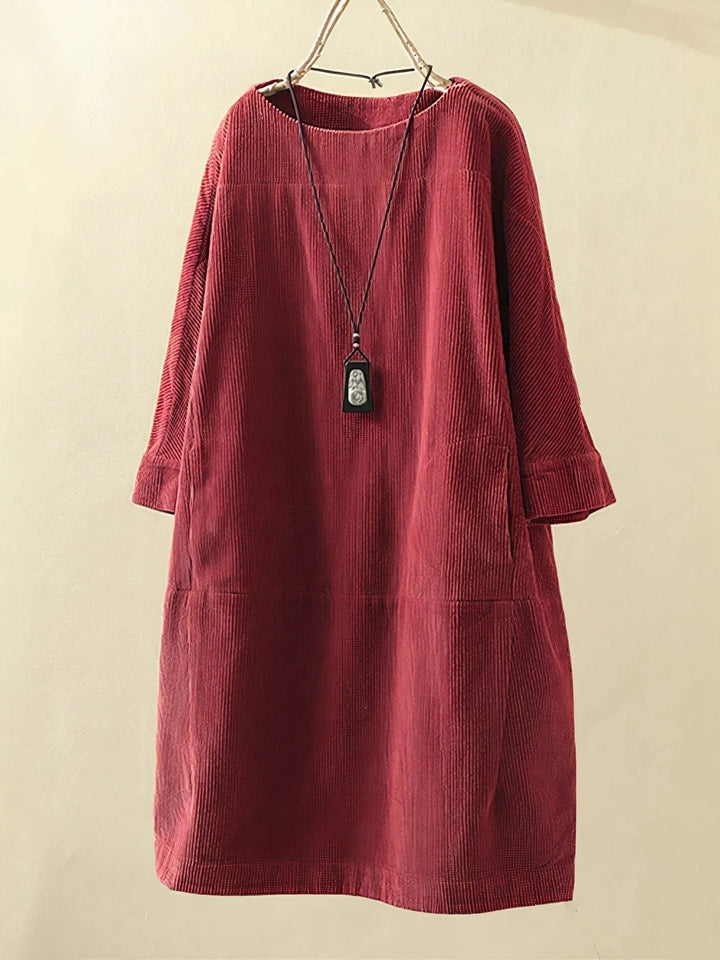 Damen Sommerkleid mit 3/4-Arm | Midi