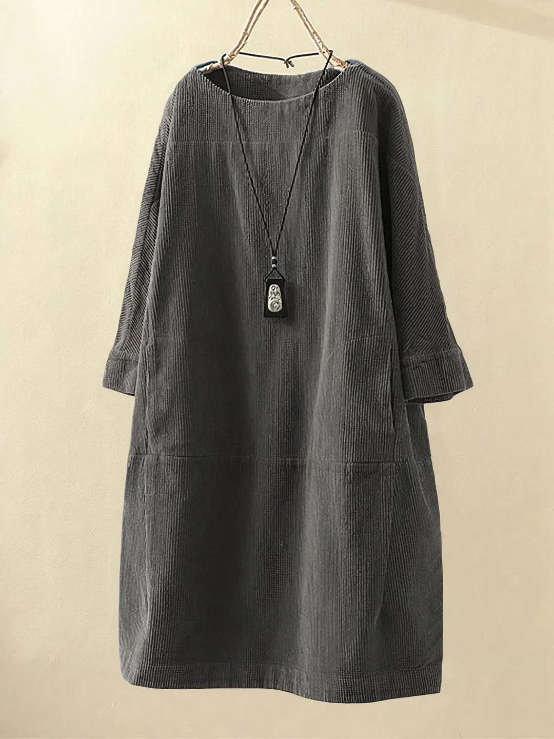 Damen Sommerkleid mit 3/4-Arm | Midi