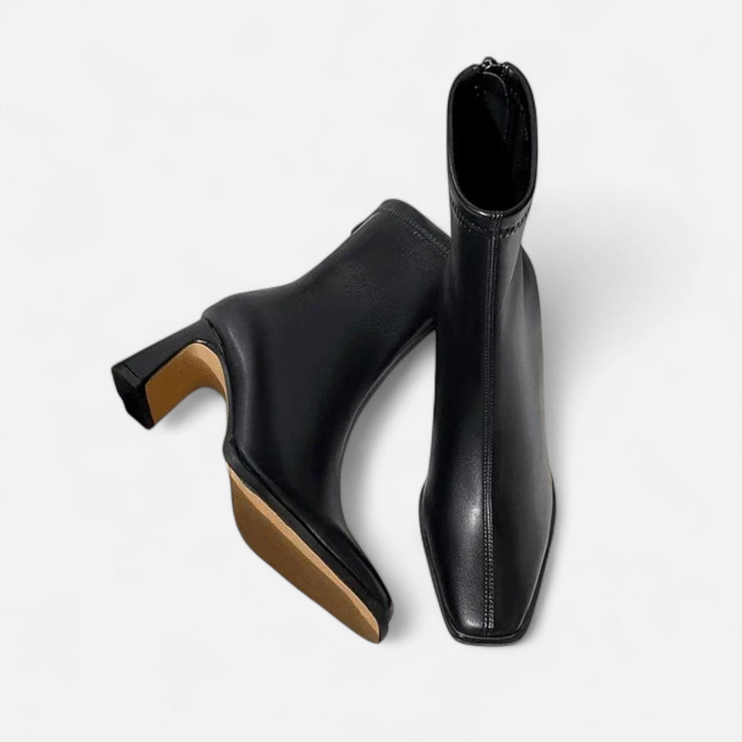 Women's Ankle Boots with Square Toe | Block Heel