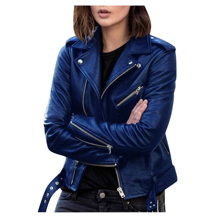 Damenjacke mit Reißverschluss | Biker-Stil