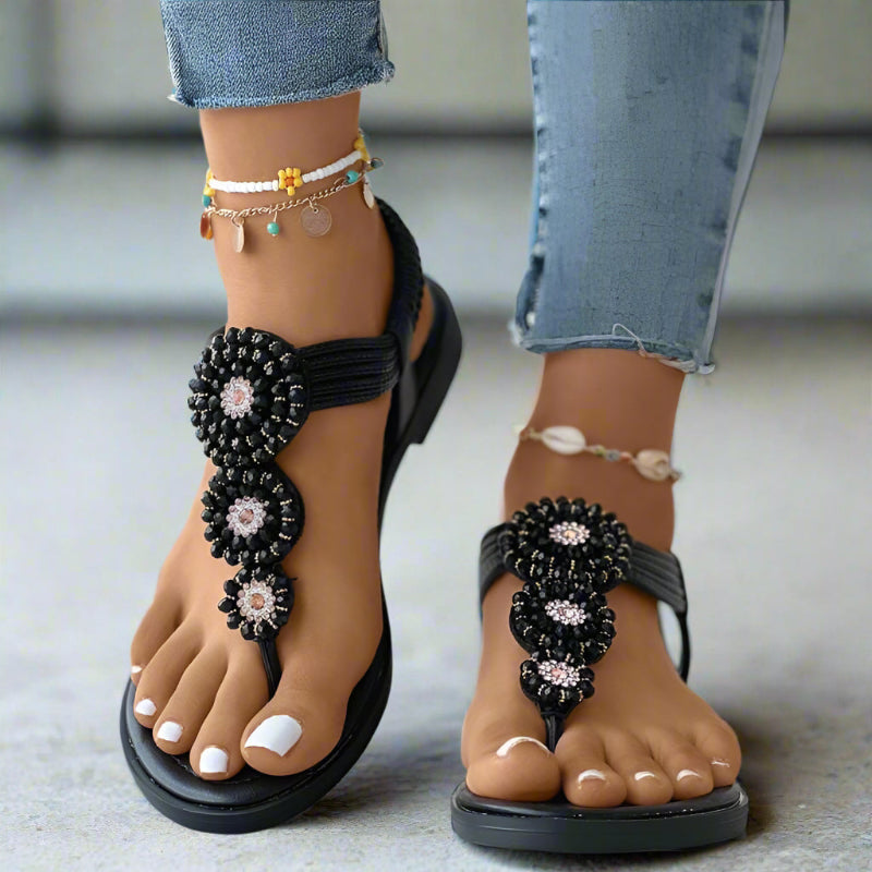 Damen Sandalen Offene Zehen | Flach