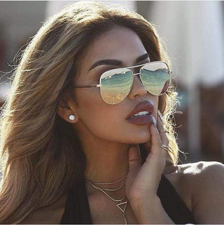 Damskie Okulary Przeciwsłoneczne Aviator | Polaryzacyjne