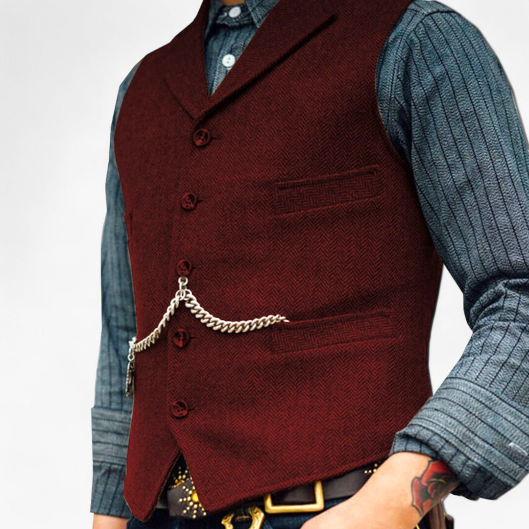 Herren Formelle Weste | Mit Kette
