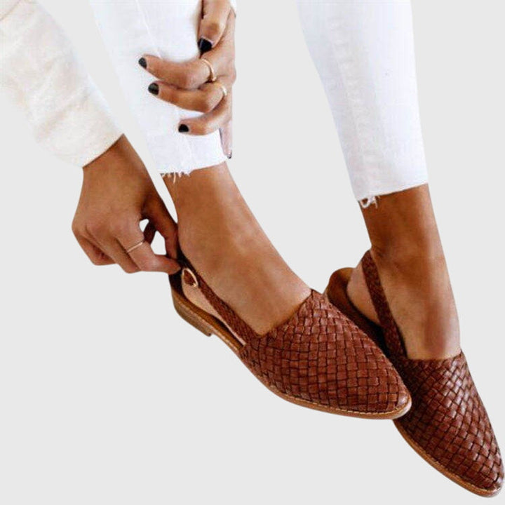 Damen Geflochtene Slipper | Elegant