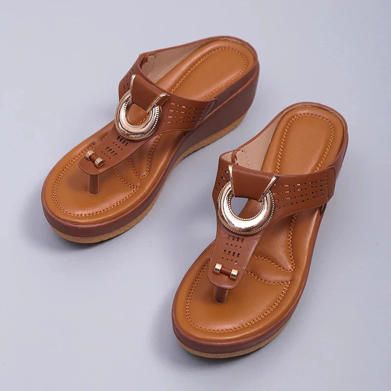 Damen Sandalen mit offenen Zehen | Plateau