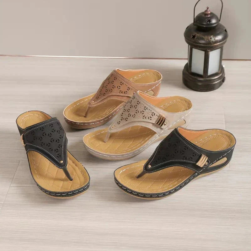 Damen Sandalen mit offenen Zehen | Zum Hineinschlüpfen
