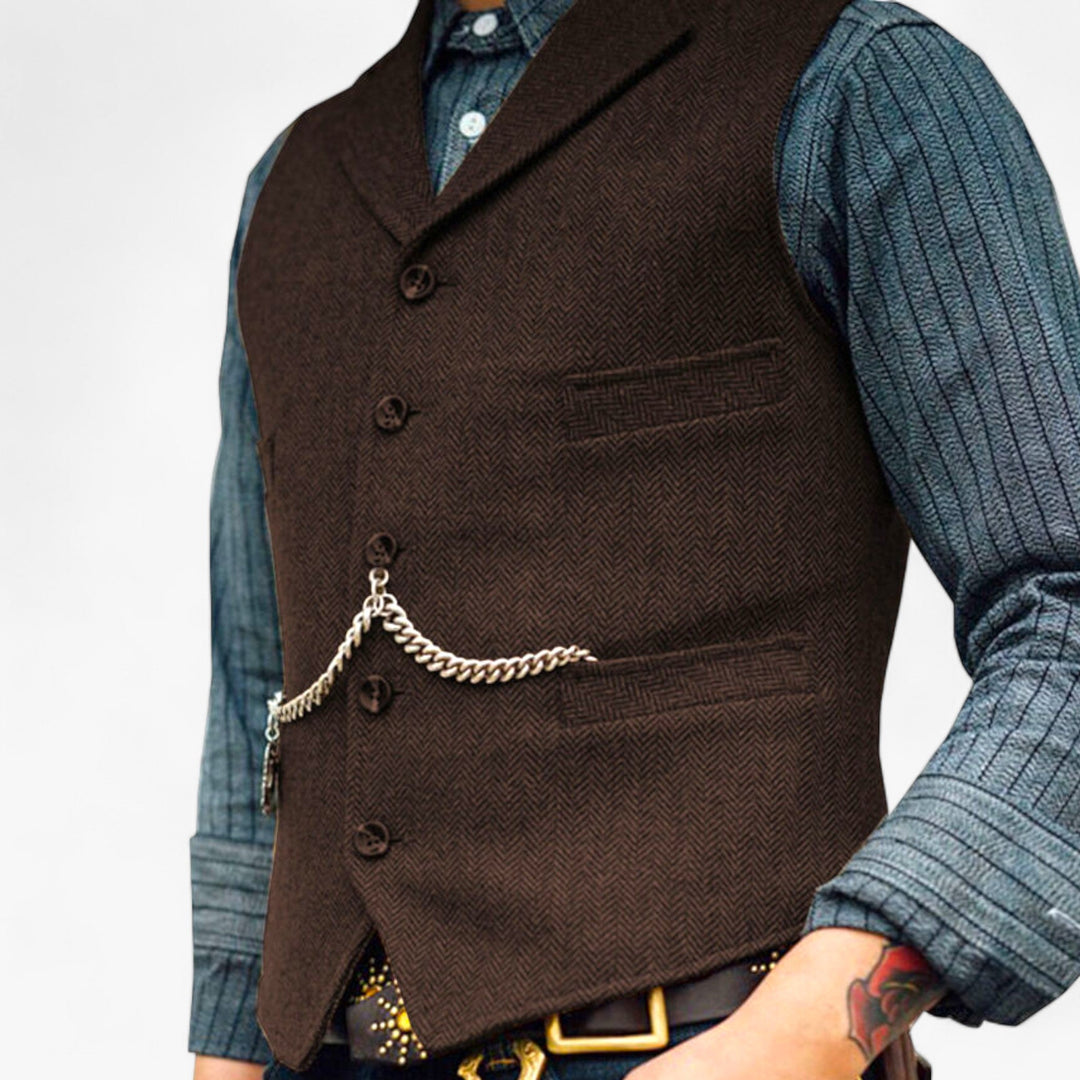 Herren Formelle Weste | Mit Kette