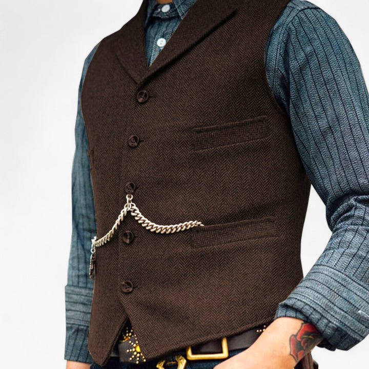 Herren Formelle Weste | Mit Kette