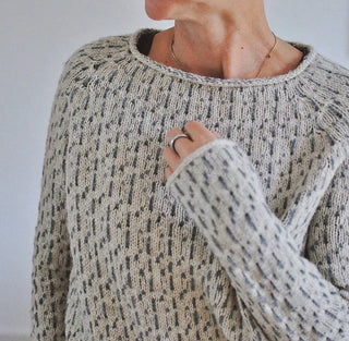 Damski Sweter Dzianinowy | Okrągły Dekolt