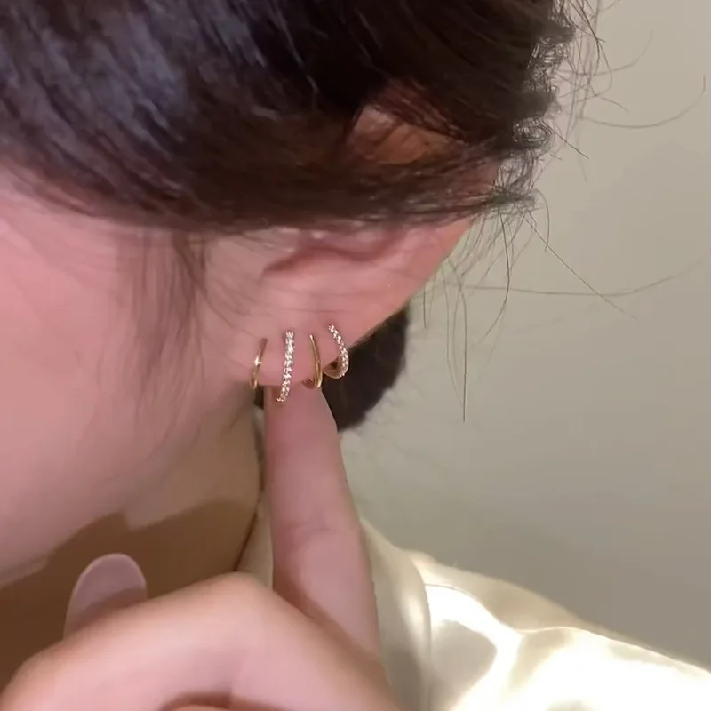Women's Hoop Earrings with Crystals | Jewelry yes