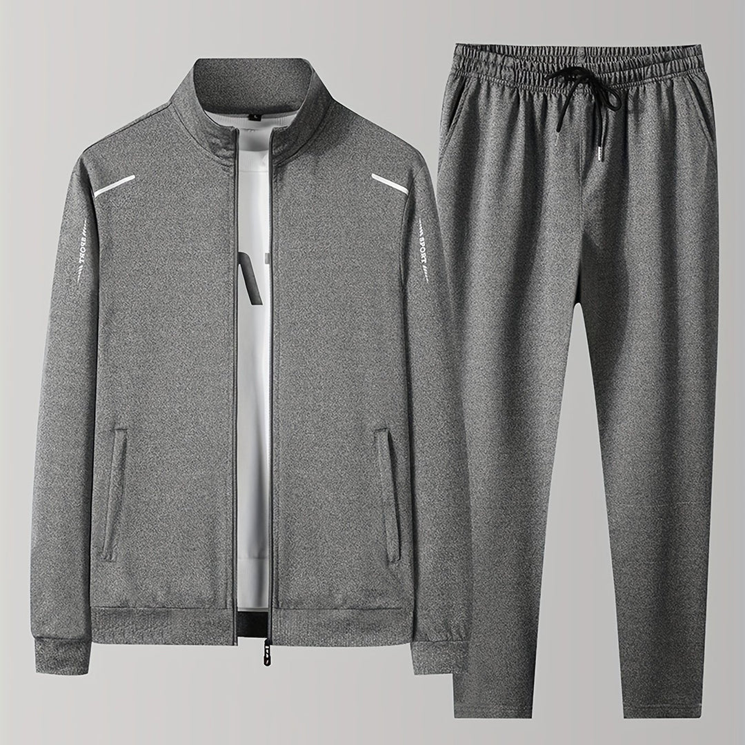 Herren Winter Trainingsanzug | Reißverschluss-Pullover und Jogginghose