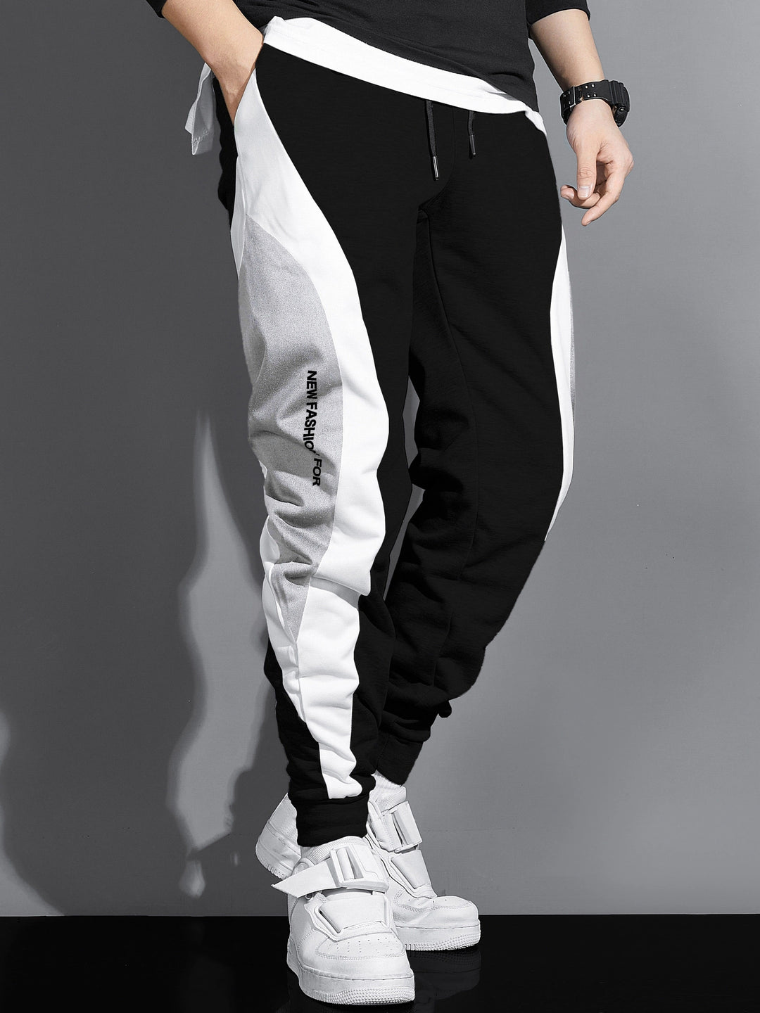 Herren Winter Jogginghose | Mit Kordel und kontrastierenden Einsätzen