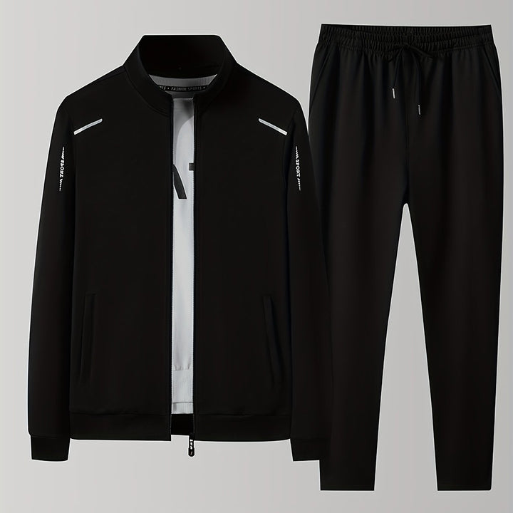 Herren Winter Trainingsanzug | Reißverschluss-Pullover und Jogginghose