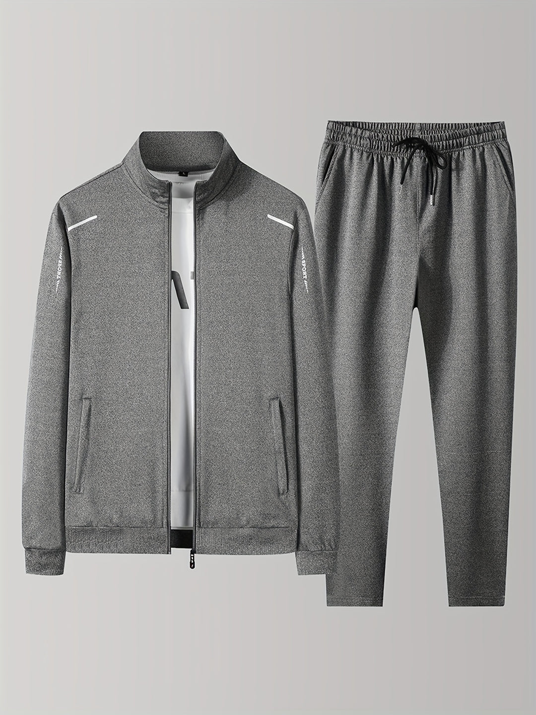 Herren Winter Trainingsanzug | Reißverschluss-Pullover und Jogginghose