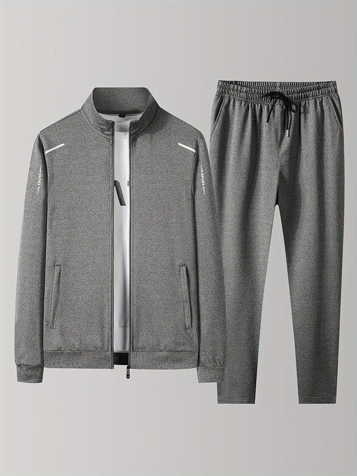 Herren Winter Trainingsanzug | Reißverschluss-Pullover und Jogginghose