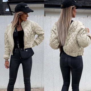 Kurtka Bomberka Damska Pikowana | Casual