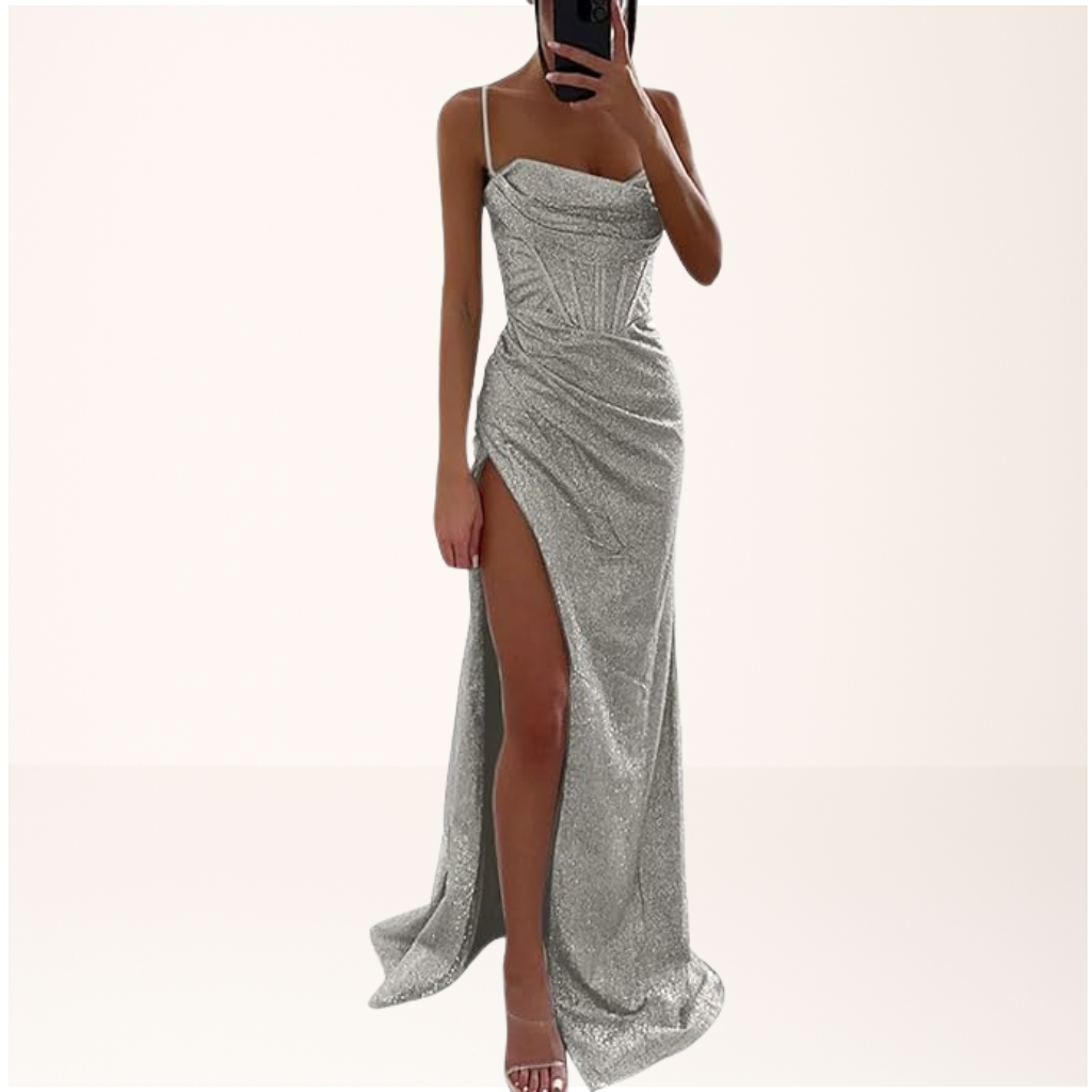Vestido Feminino para Festa com Paetês | Maxi
