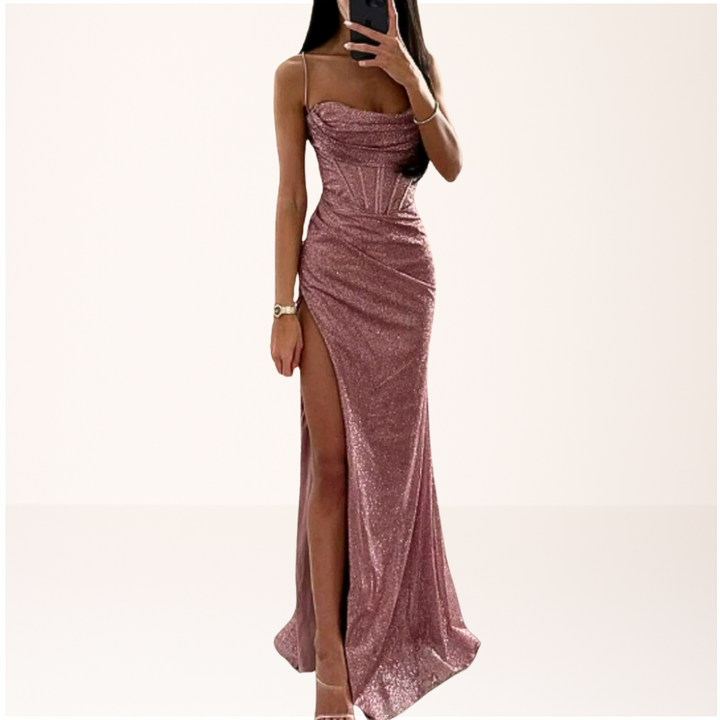 Vestido Feminino para Festa com Paetês | Maxi