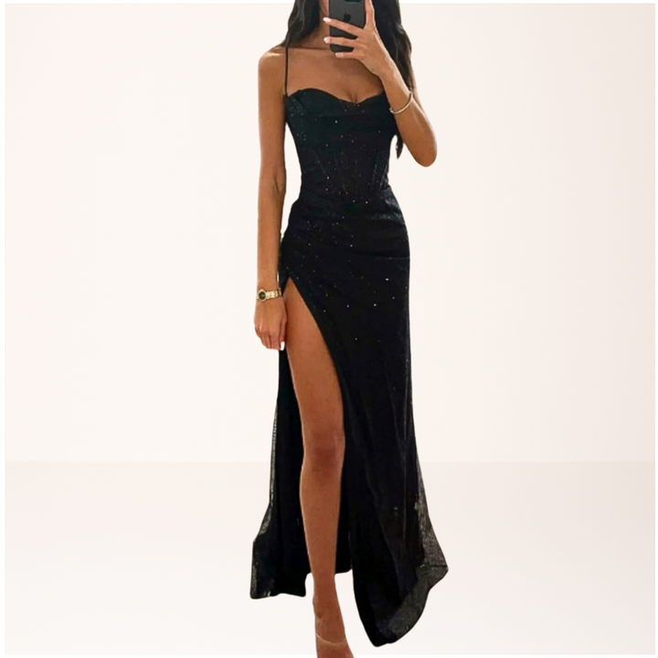 Vestido Feminino para Festa com Paetês | Maxi