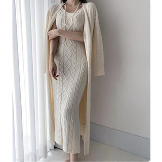 Conjunto Feminino Vestido e Cardigã | Maxi