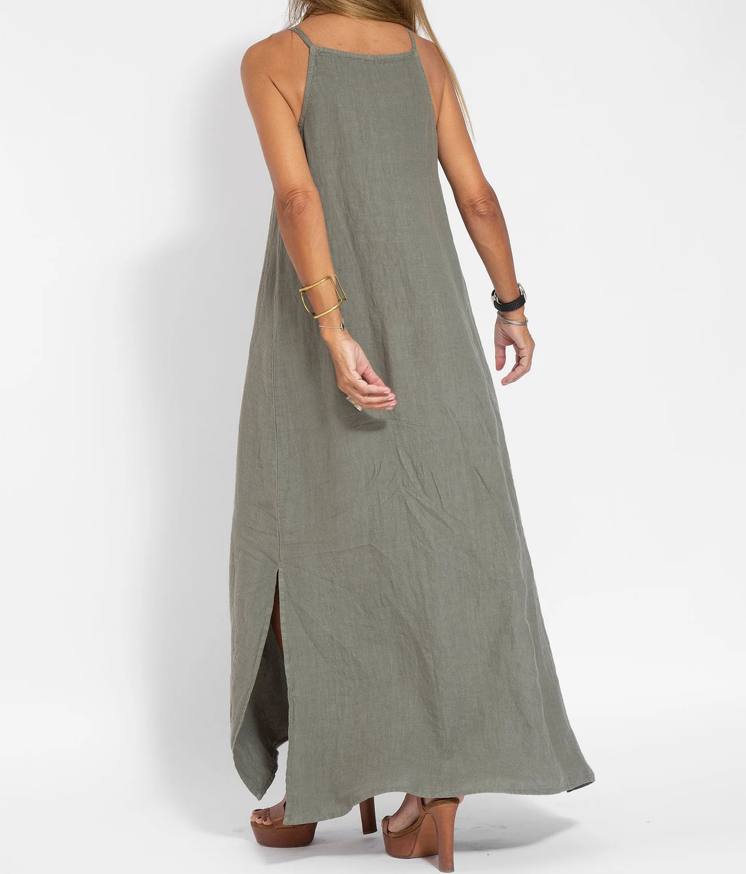 Damen Maxi Kleid Ärmellos | Luftig