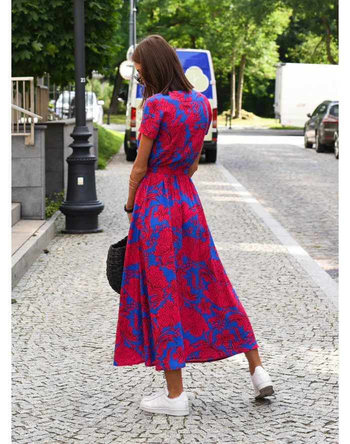 Women's Dress with Short Sleeves | Maxi