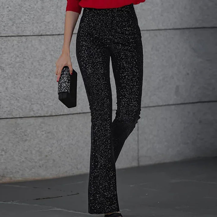 Women's Bell-Bottom Pants with Sequins | Party Clothes