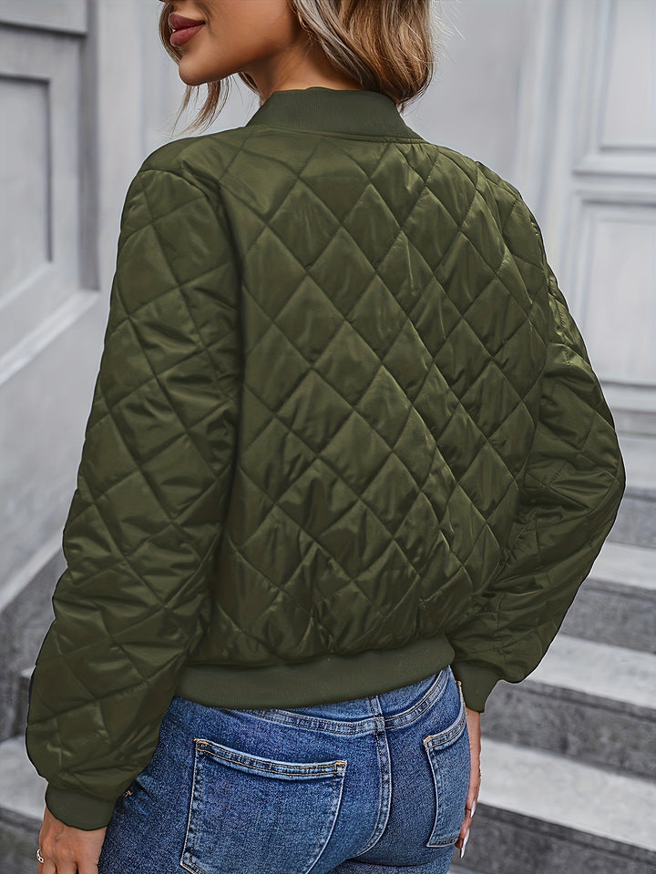 Damen Steppjacke Winter | Reißverschluss