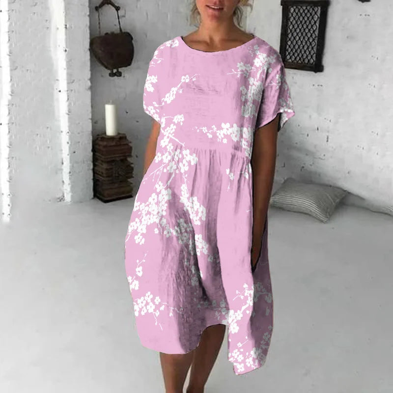 Damen Blumiges Sommerkleid | Midi