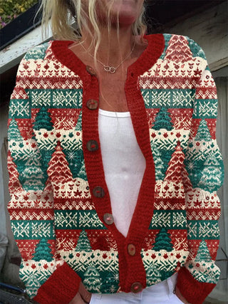 Damski Sweter Kardigan | Z Guzikami