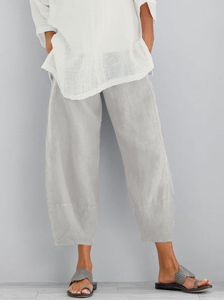 Damskie Spodnie Cropped Relaxed Fit | Szeroka Nogawka