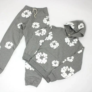 Unisex Oversized Hoodie Set | Graffiti Print