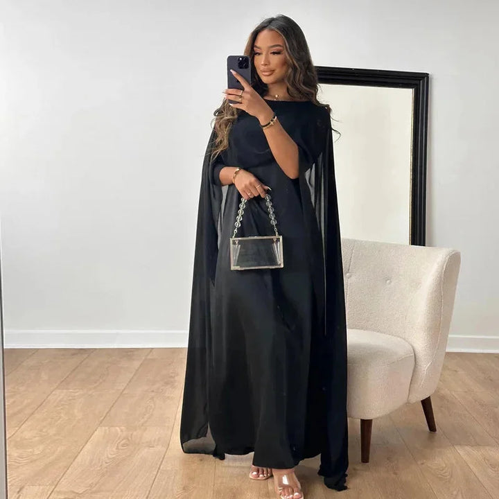 Vestido Feminino para Casamento com Capa | Maxi