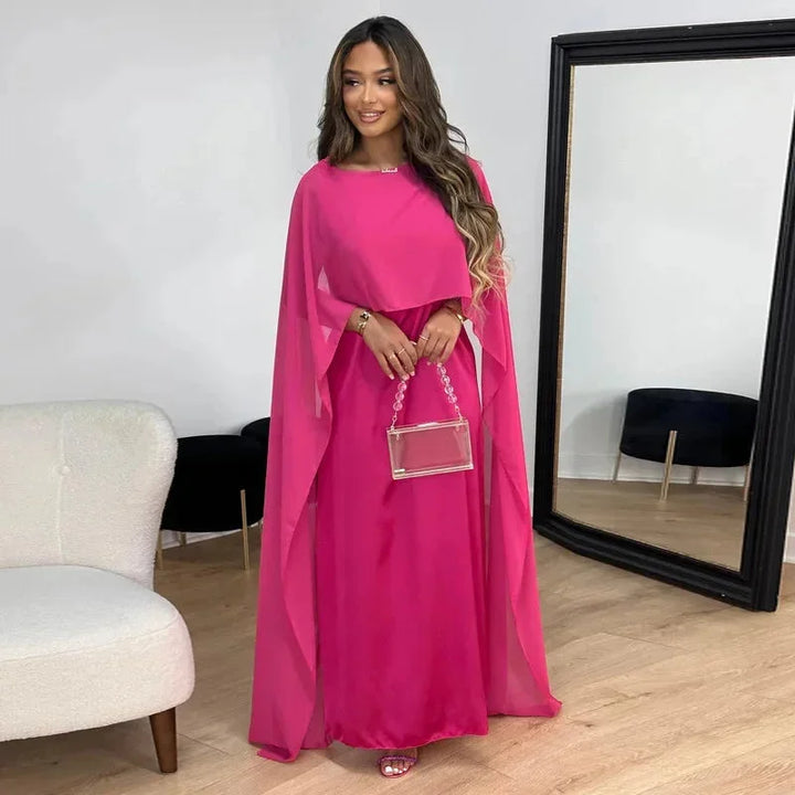 Vestido Feminino para Casamento com Capa | Maxi