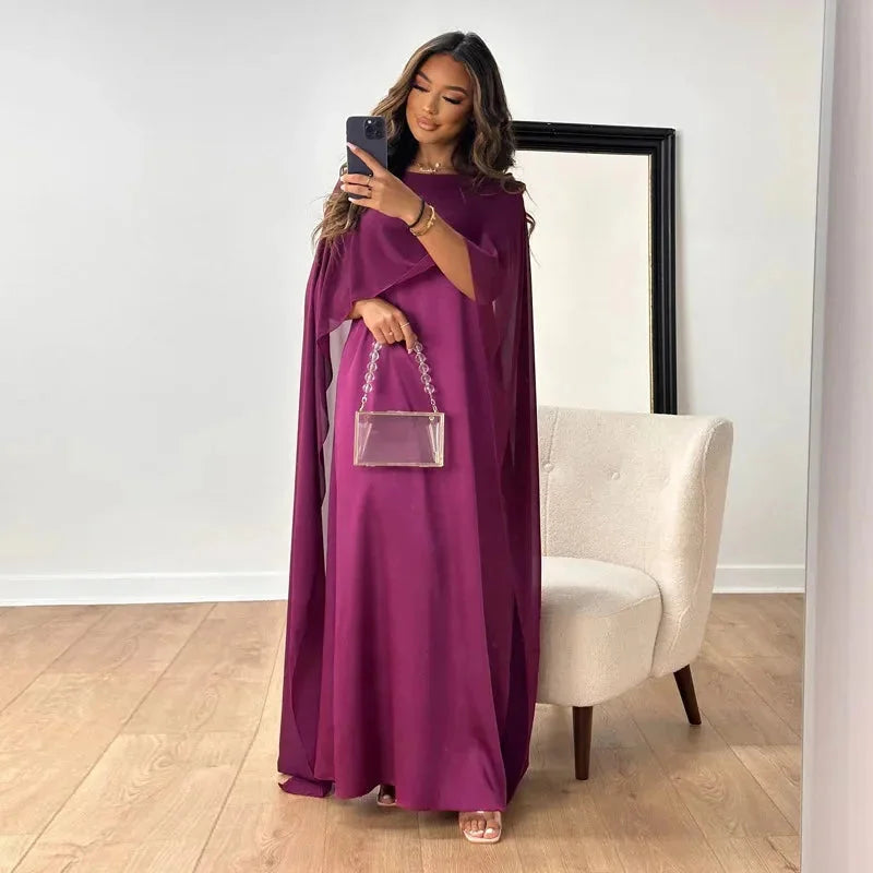Vestido Feminino para Casamento com Capa | Maxi