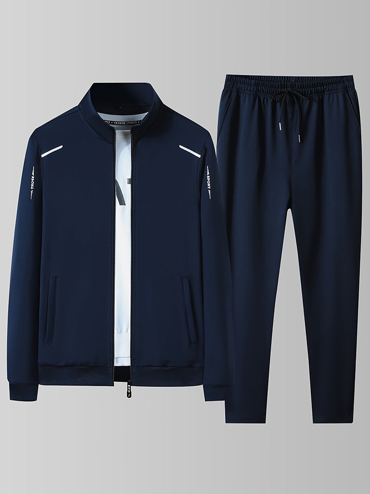 Herren Winter Trainingsanzug | Reißverschluss-Pullover und Jogginghose