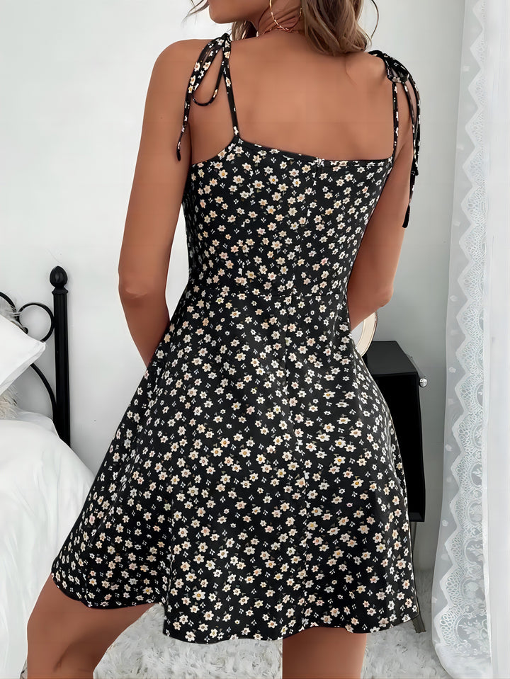 Women's Summer Dress with Flowers | Mini